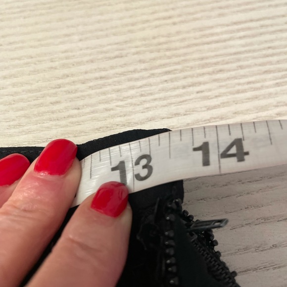 Black Pure Silk & Sequined Maxi Straight Lined Skirt. Sz M. Like New - Picture 10 of 10